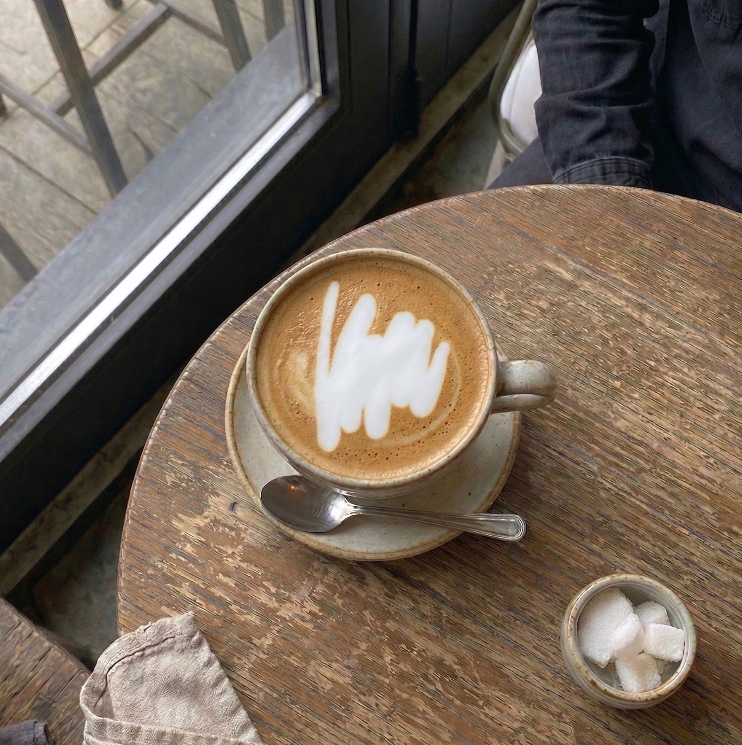 COLABS logo as a latte art.